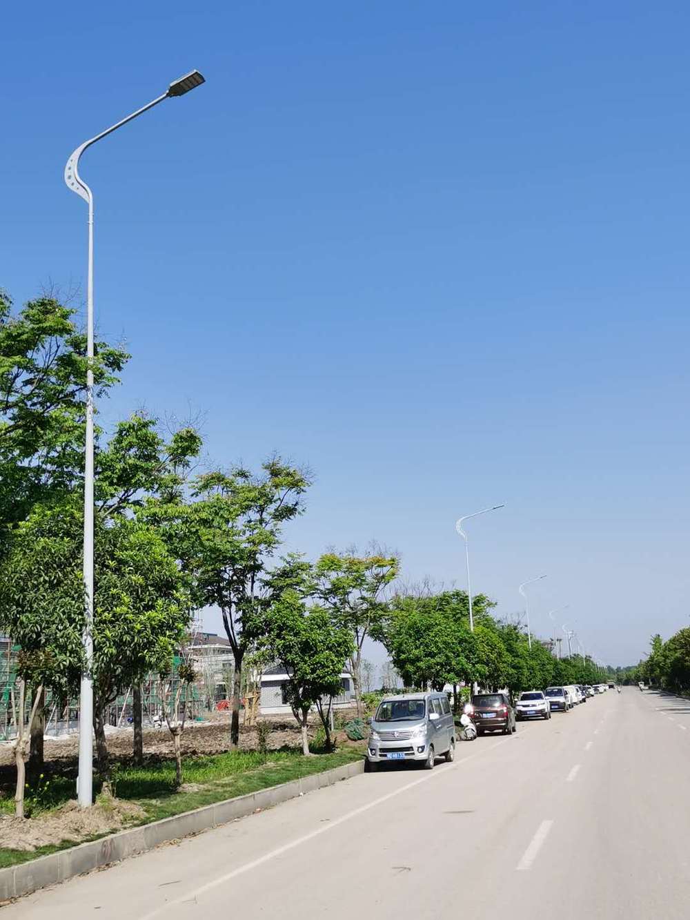 Lighting installation of LED outdoor bright road lamps