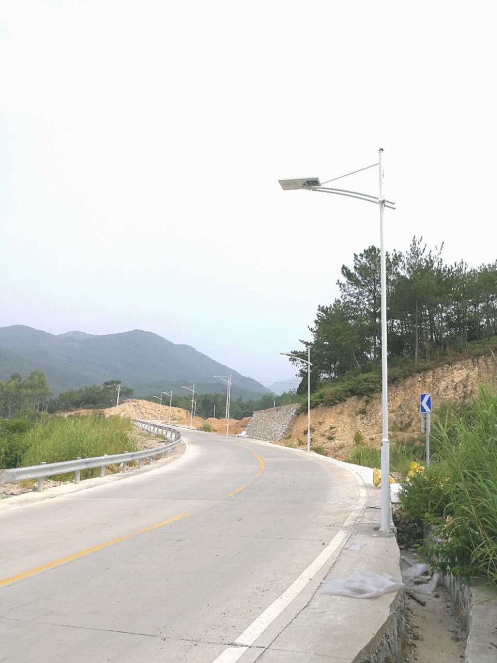 Lampu jalanan LED, proyek lampu tiang tinggi dari stasiun toll kecepatan tinggi