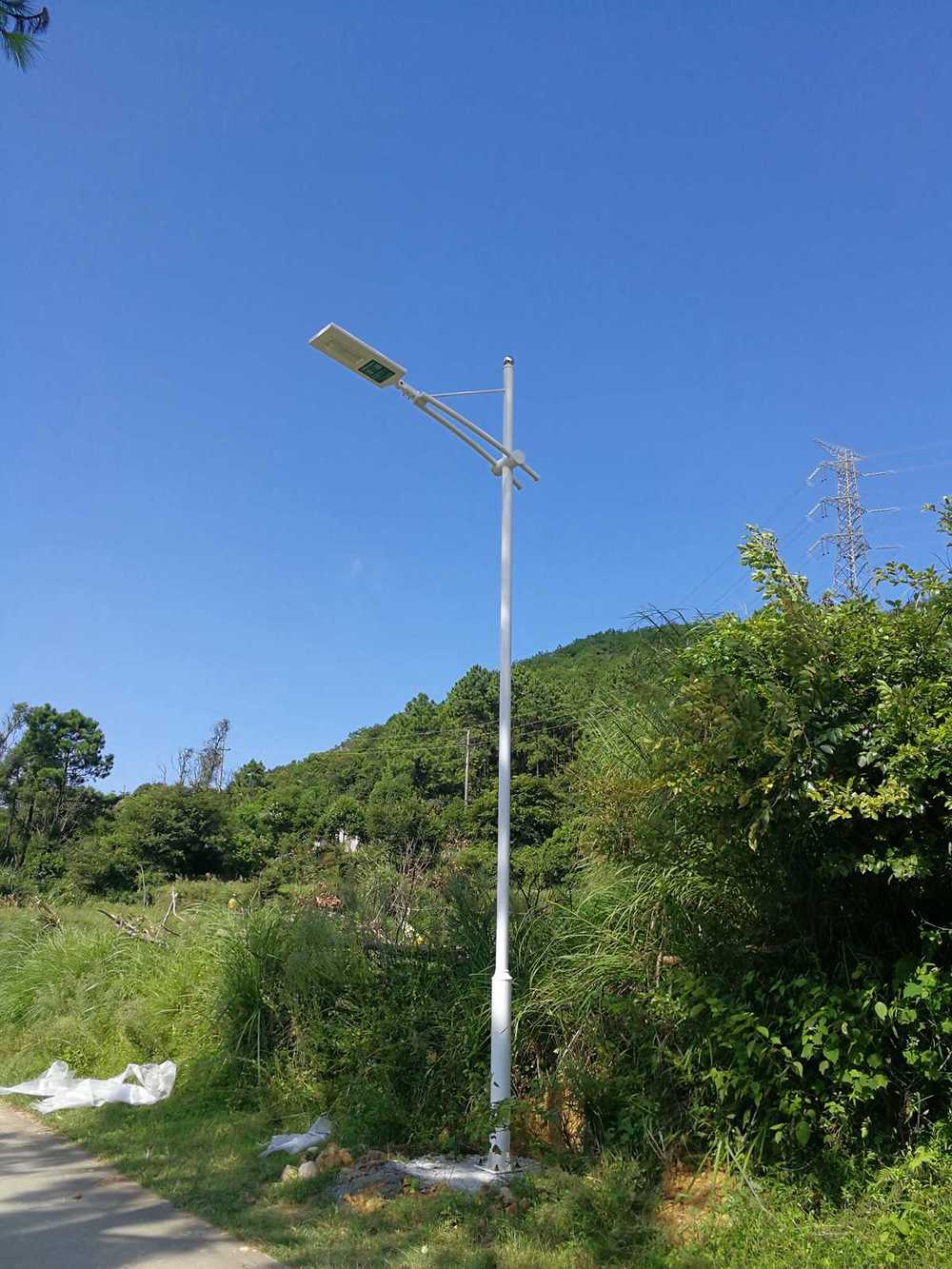 Rural road wiring free Jiujiang light energy street lamp