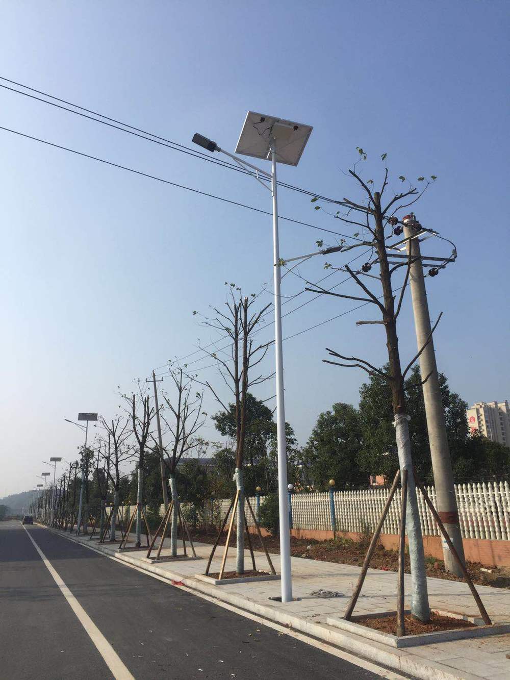 Solar street lamp, outdoor LED street lamp, engineering case