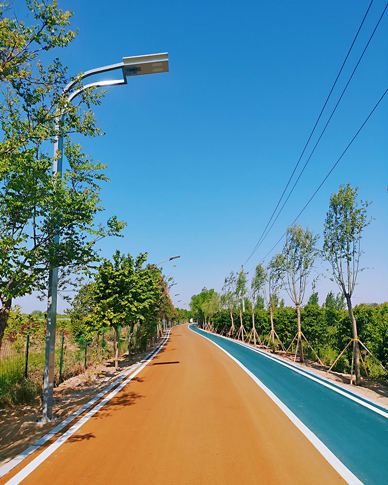 Sungai Kuning Koridor Ekologi Lampu jalan LED, lampu luar, lampu lengan tunggal dua