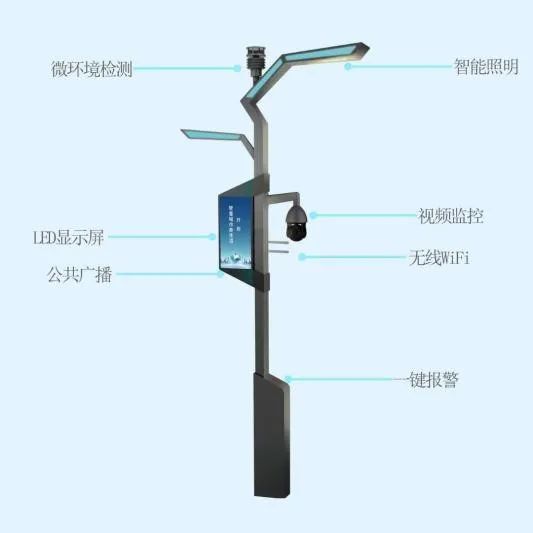 Smart lamp pole demonstration Road, case analysis, smart street lamp manufacturer