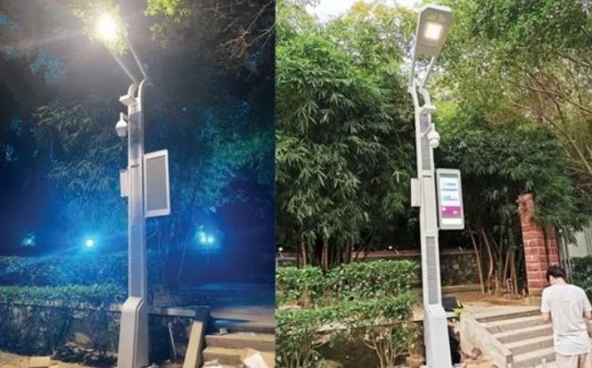 Rub WiFi to find street lights, smart street light poles! Smart street lamp manufacturer