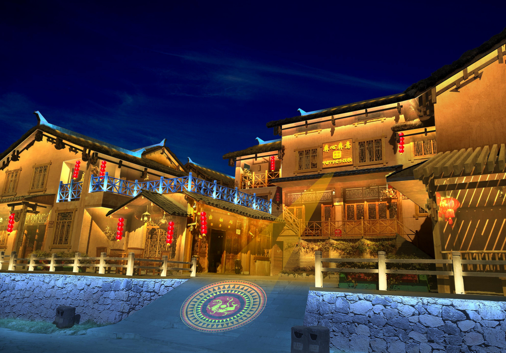 Application project case of magic lamp award, lighting phase I project of large tourist attractions