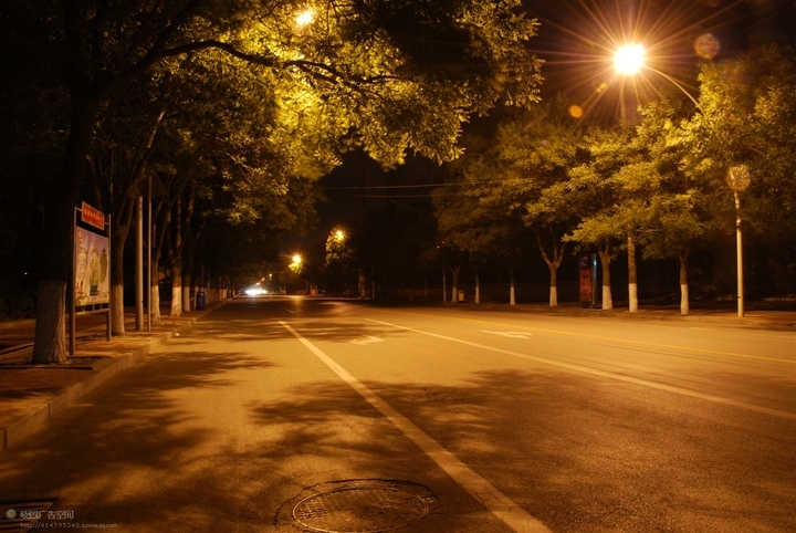 Pencahayaan lampu jalanan, pemandangan malam jalanan, pembuat lampu jalanan luar