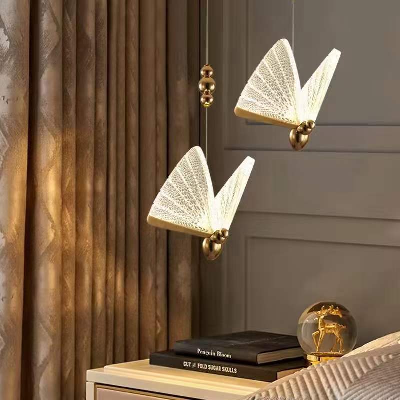 Nordic minimalist modern pendant lamp, bedroom bedside small pendant lamp 223-20230529