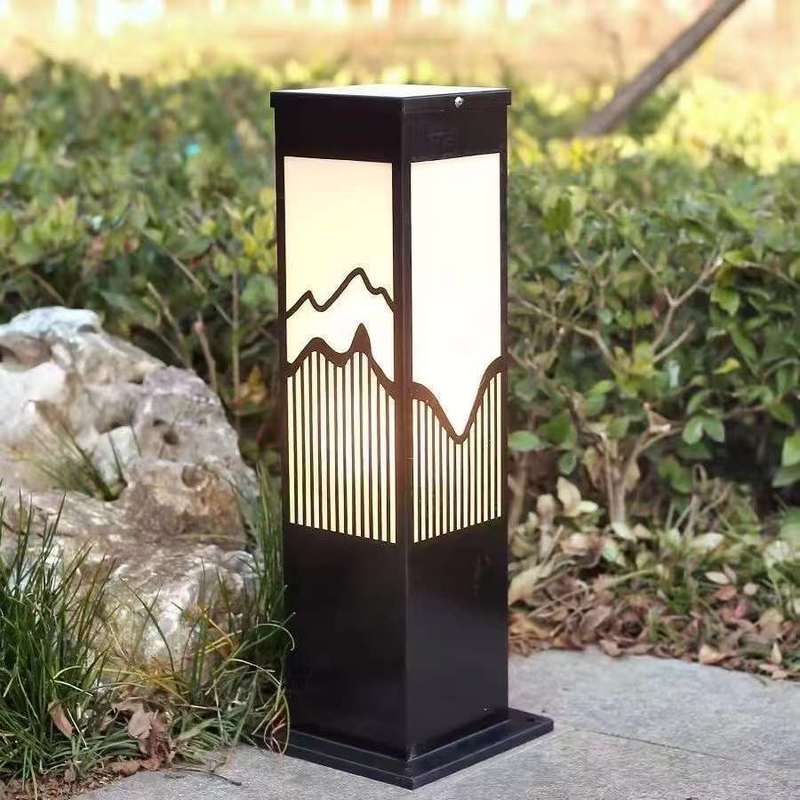 Solar imitation marble courtyard lamp, park community lawn lamp 186-20230615