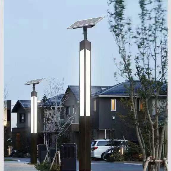 Solar powered road landscape lights, simple Chinese style, live shooting 142-20230529